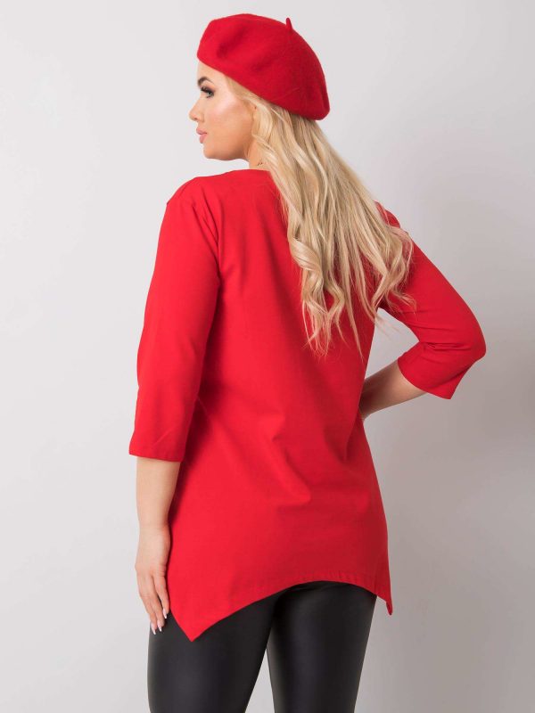Red Rylee Blouse