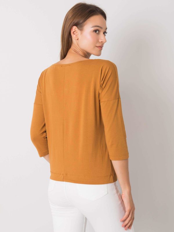 Fiona light brown blouse