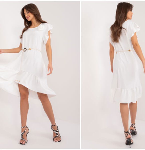 White midi dress – stylish summer look