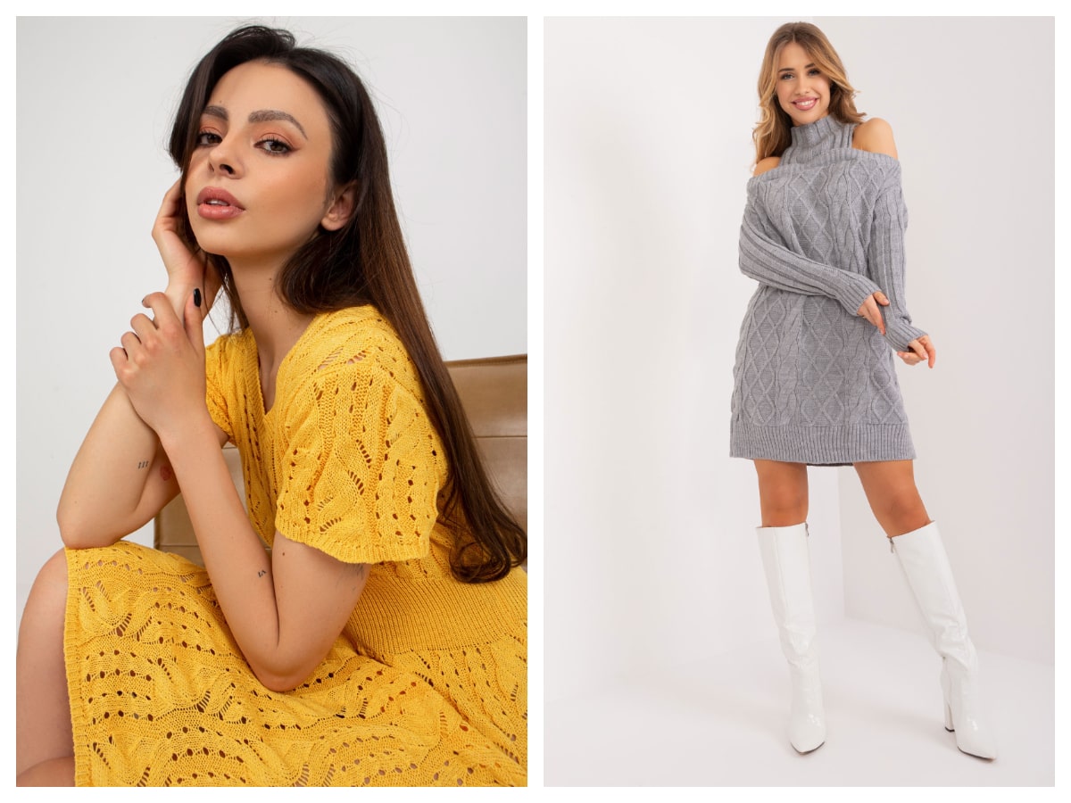 Knitted dress – comfort and style in a fashionable edition