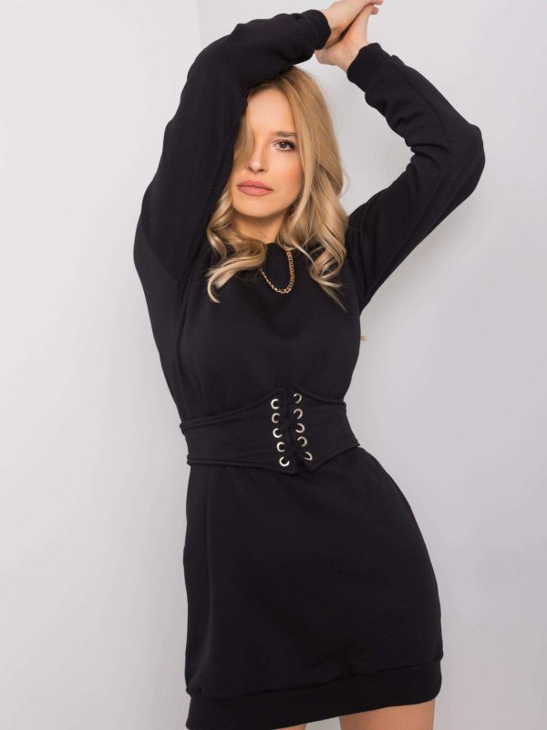 Online rõivaste hulgimüüja Must kleit Joyce RUE PARIS