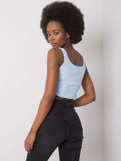 Online rõivaste hulgimüüja Loretta RUE PARIS helesinine crop-top