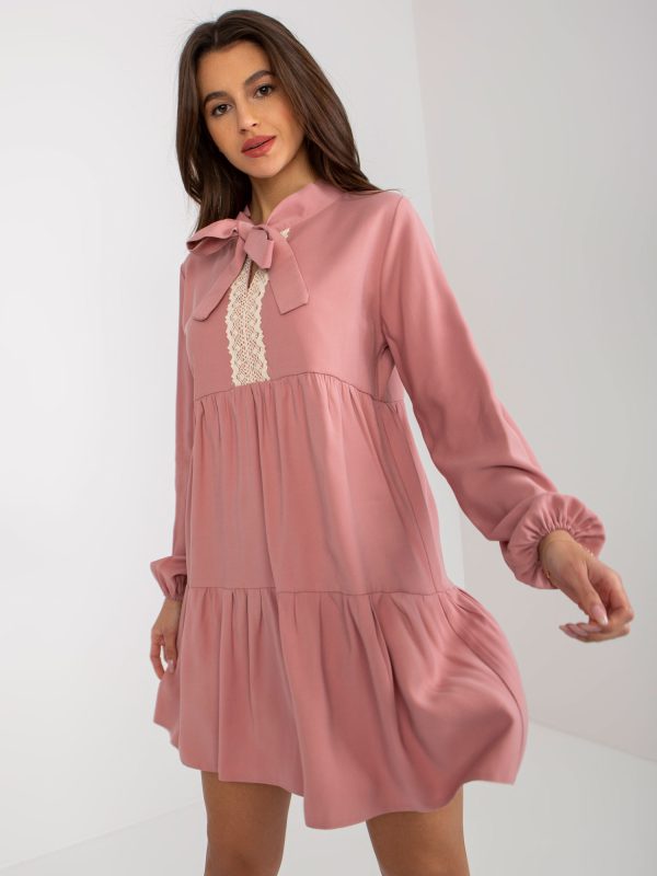 Online rõivaste hulgimüüja Kaley RUE PARIS Räpane roosa ja pitsist kleit