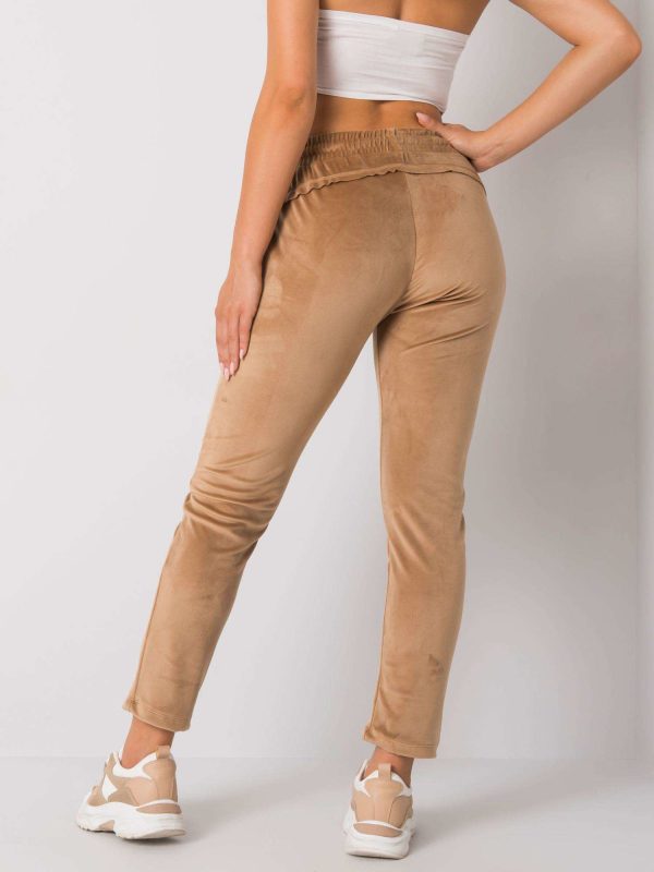 Online rõivaste hulgimüüja Camel Velour püksid Juanita RUE PARIS