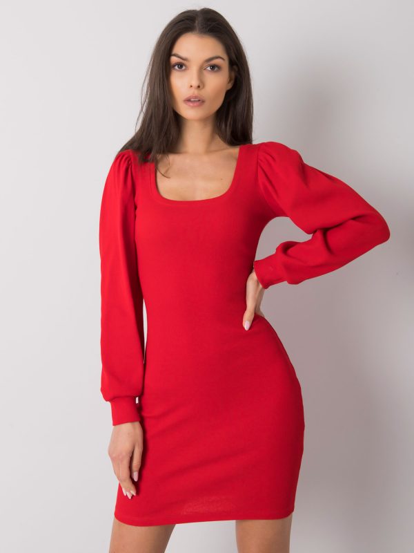 Online rõivaste hulgimüüja Shantaya punane kleit RUE PARIS