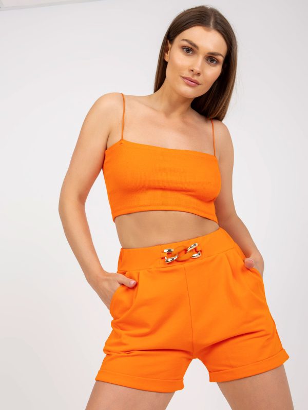 Online rõivaste hulgimüüja Oranžid vabaajapüksid taskuga RUE PARIS