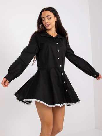 Adrianna Black Mini Dress