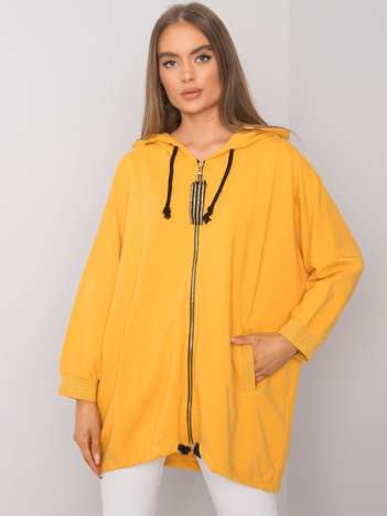 Bertille mustard oversize hoodie