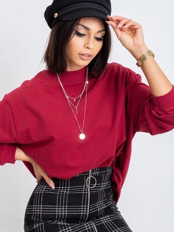 Burgundy Twist sweatshirt