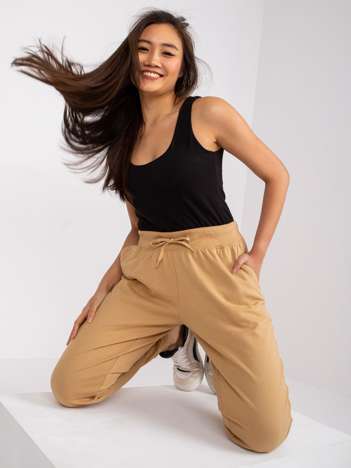 Camel cotton pants Jessica MAYFLIES