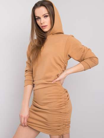 Camel dress Noelle RUE PARIS