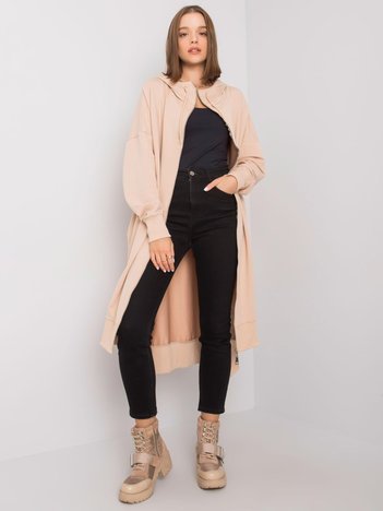 Carlina's beige long hoodie