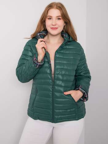 Dark Green Plus Size Irfane Reversible Jacket