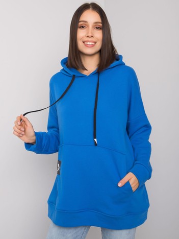 Dark blue kangaroo plus size sweatshirt Josefina