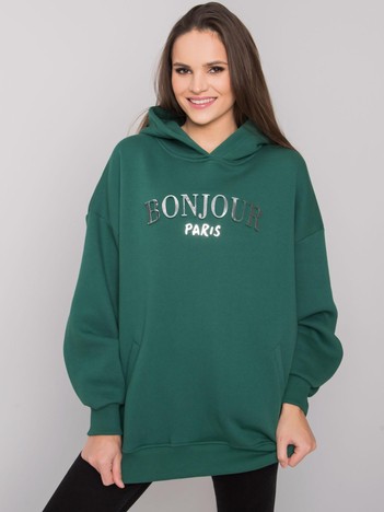 Dark green sweatshirt with pits Lille RUE PARIS