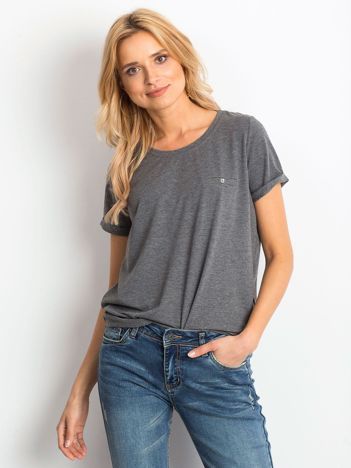 Dark grey melange t-shirt Transformative