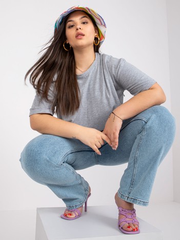 Gray T-shirt plus size Gaia