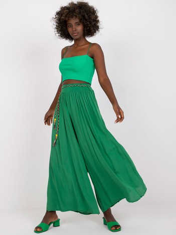 Green wide palazzo pants Surie OCH BELLA