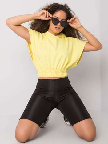 Jeneen Yellow Short Sleeve Sweatshirt