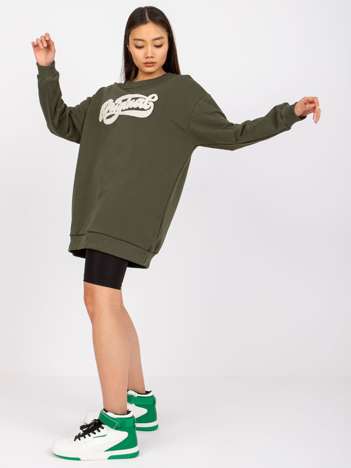 Khaki women's sweatshirt with Taylor