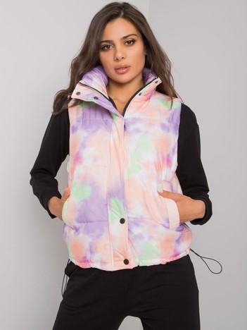 Orange-Purple Quilted Women's Vest Roonie