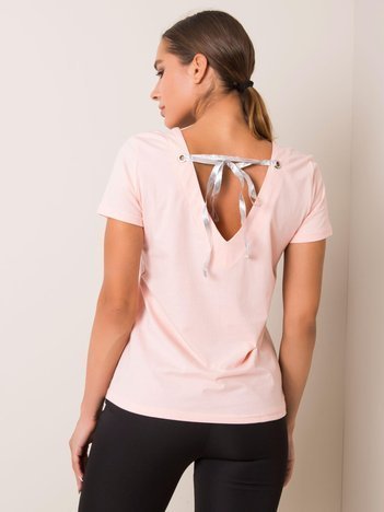 Peach t-shirt Marble FOR FITNESS