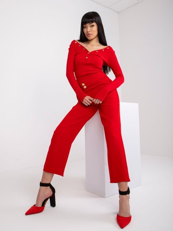 Red Grace fabric pants