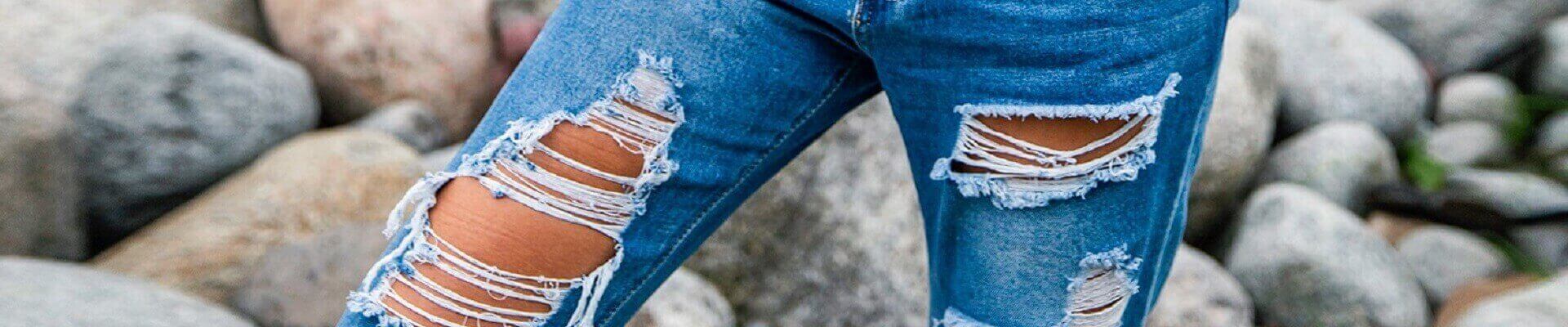 Women’s jeans with holes