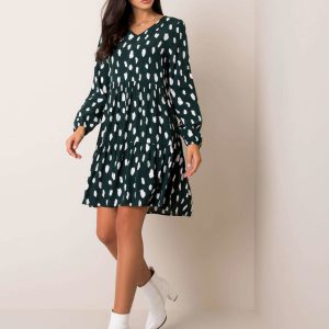 Dark green dress Ella SUBLEVEL