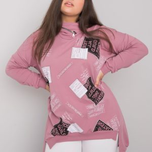 Ives Dirty Pink Plus Size Hoodie