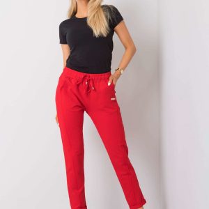 Red Bella sweatpants