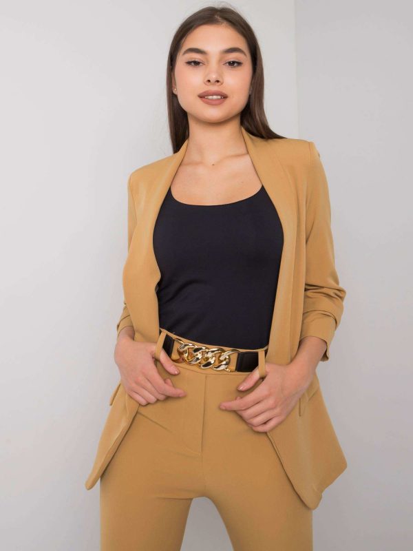 Camel elegant set with trousers Freeport