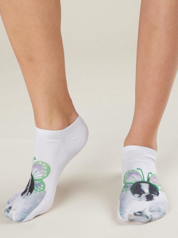 Dog Print Footwear Socks