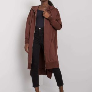 Carlina's brown long hoodie