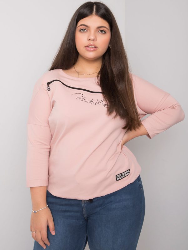 Dirty pink blouse plus size Nova