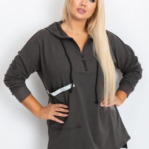 Dark Grey Shire Plus Size Sweatshirt