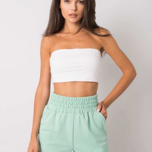 Safiya Cotton Mint Shorts FOR FITNESS