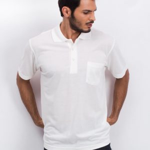 Ecru men's polo shirt Available