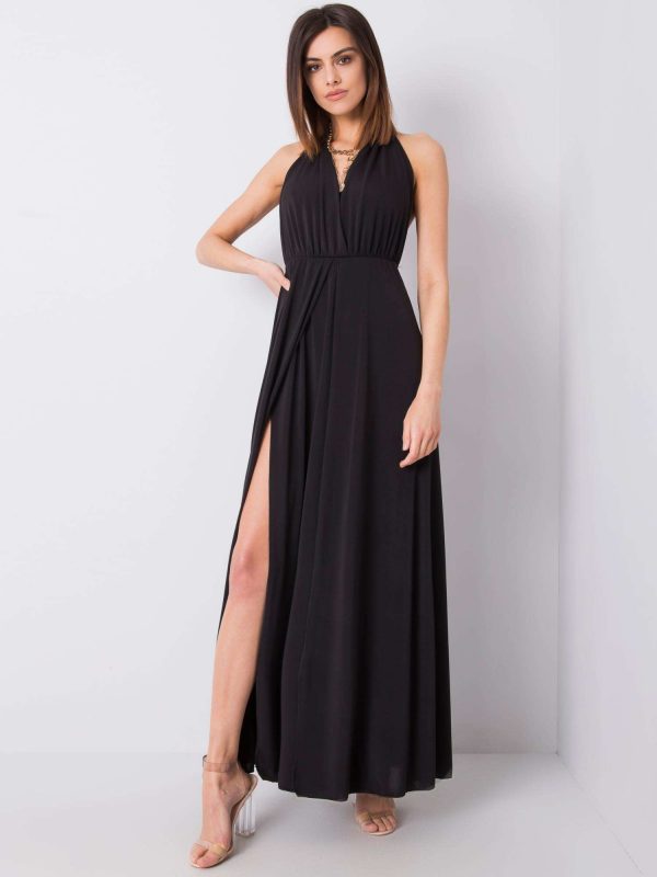 Leon's black long dress