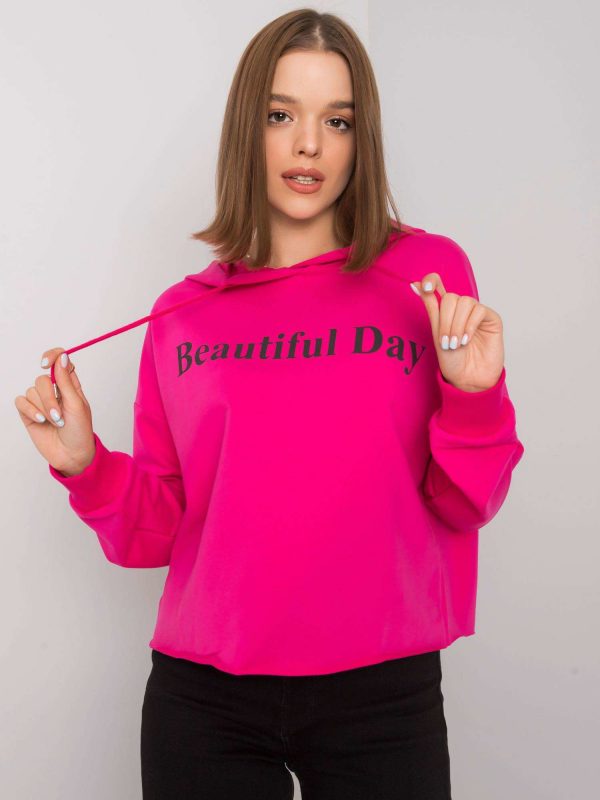 Fuchsia sweatshirt with Zaylee inscription