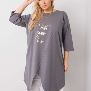 Dark gray tunic Tamsin