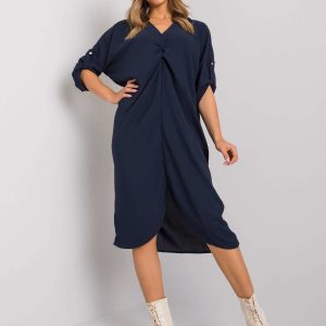 Navy Loose Dorsey Dress