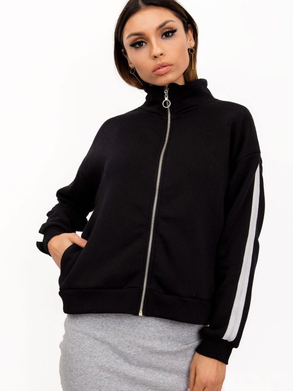 RUE PARIS Harriet Black Sweatshirt