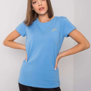 Blue t-shirt for women Eudice FOR FITNESS