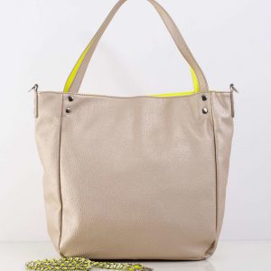 Golden Large Shoulder Bag