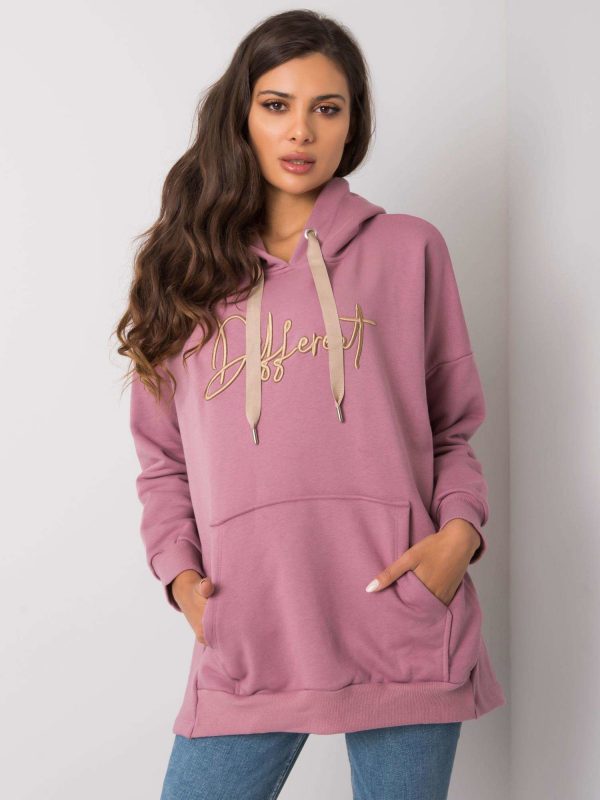 Fallon Dirty Pink Kangaroo Sweatshirt