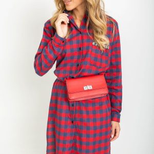 Red and navy Abbey dress