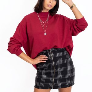 Burgundy Twist sweatshirt