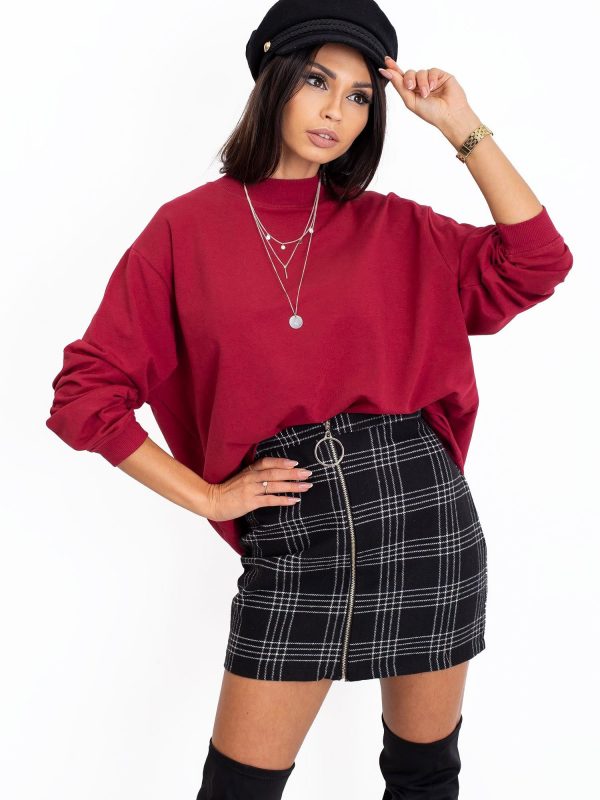 Burgundy Twist sweatshirt