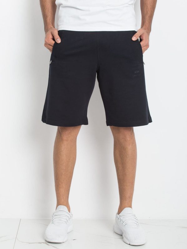 TOMMY LIFE Navy Blue Men's Shorts